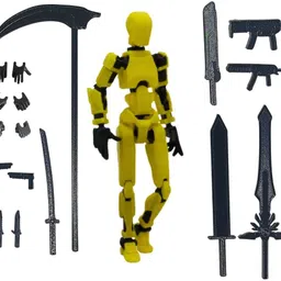mighty miniatures Prime Action Figure Robot | 14 cm with Weapons Pack-picture-24