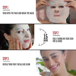 lakmé Blush & Glow Lemon Sheet Mask|| 25 ml image 4
