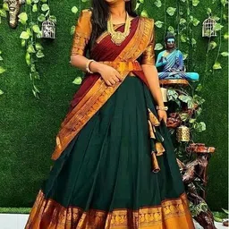 hindva enterprise Self Design Semi Stitched Lehenga Choli-picture-23