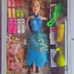 tenmar Shine Fashion Baby Doll & Hair and Shoes Accessories Kit Play Set For Girls-picture-35