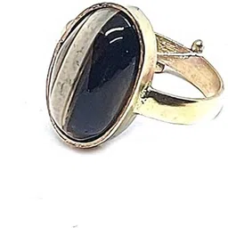 air9999 Black Sulemani Akik Hakik Crystal Adjustable Free Size Brass Ring For Unisex Crystal Agate Ring-picture-19