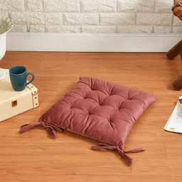 a cube luxury solutions Polyester Fibre Chair Pad Pack of 1 Solid-picture-30