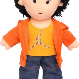 el figo Soft Doll Toy for Kids - Baby Doll For Girl in Hoody Dress With Woolen Hair- 45 cm-picture-14