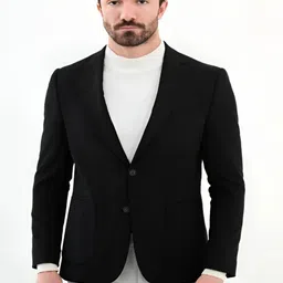fashyy trend Men Solid Single Breasted Casual Blazer-picture-10