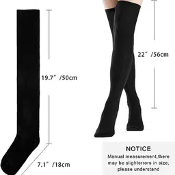 anjani creation Women Solid Knee High image 2