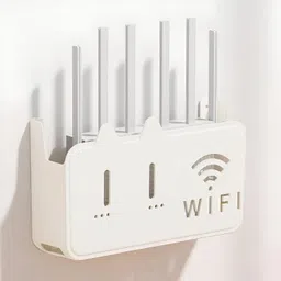 gaxquly Router WiFi Storage Holder Wall Mount self Adhesive Space Saving for Home,Office Storage Box-picture-13