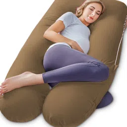 linenovation Microfibre Solid Pregnancy Pillow Pack of 1-picture-37