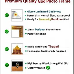 tpt Lakshmi Narasimha Swamy Lord Narsingh Bhagwan | Size (10x13 Inch) Religious Frame image 3