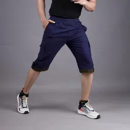 maheen fashion Solid Men Three Fourths image 4