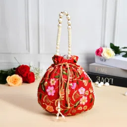 kuber industries Women Maroon Potli image 2