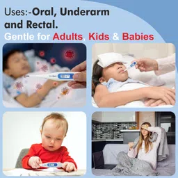 AccuSure 32 MT-32 Waterproof Non Mercury Digital Thermometer for Kids Adults & Babies Thermometer image 2