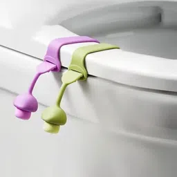 Toilet Seat Lifter Lid Handle, Seat Lifting Band, Foldable Cover Seat Lid Lifter Custom Fit Toilet Seat Lid Lock-image-29