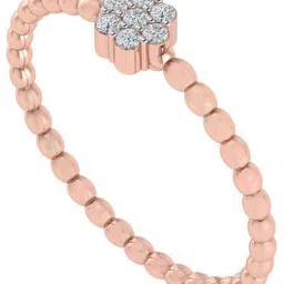 Diamtrendz Jewels Certified Real Diamond Cluster Bubble 18kt Diamond Rose Gold ring-picture-34