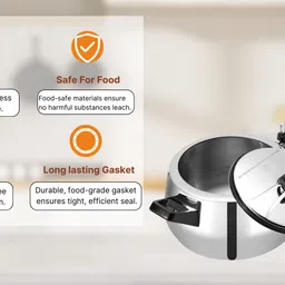 kraft Futuretec Inner lid Triply Stainless Steel 3 L Induction Bottom Pressure Cooker image 2