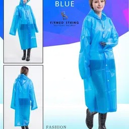 firmed string Solid Women Raincoat image 3