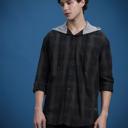 roadster Men Oversized Fit Checkered Casual Shirt-picture-28