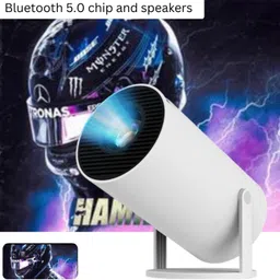 SACRO Smart Projector for Home 4K Support Rotabable Design withApp Netflix,YouTubeZ136 (4500 lm / 1 Speaker / Wireless / Remote Controller) Portable Projector-picture-38