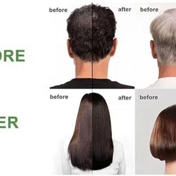 morbee Fruit Vinegar Hair Dye Color for Both Men, Women, Natural & Ammonia Free Color , BLACK image 4