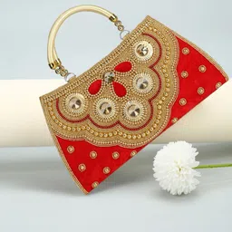 longing to buy Party, Casual Maroon Clutch - Mini image 5