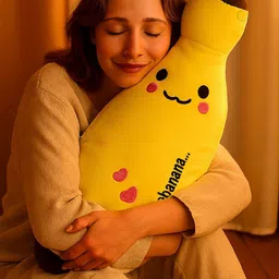marselite Banana Cuddle Pillow | Cute Huggable Cushion Gift for Kids and Teenagers - 45 cm image 2