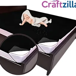 craftzilla King Size Elastic Strap Polyster Waterproof Mattress Cover image 3