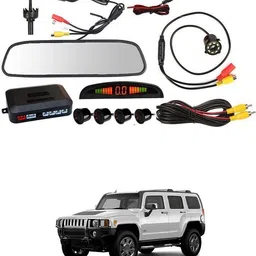 gonama LCD 4.3 Screen 4pc Car Parking Sensor Monitor Kit With Reverse Camera Sg66 LCD 4.3 Screen 4pc Car Parking Sensor Monitor Kit With Reverse Camera Sg66 Parking Sensor image 1