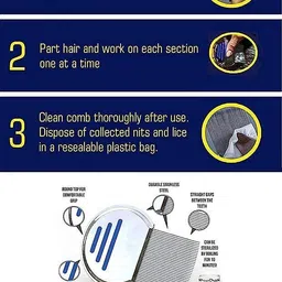 jus’be u Premium Terminator Lice Egg Removal and Nit Comb for Head Lice Treatment image 4