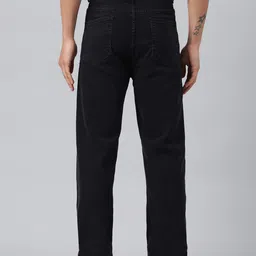 kotty Men Straight Fit Low Rise Black Jeans image 4