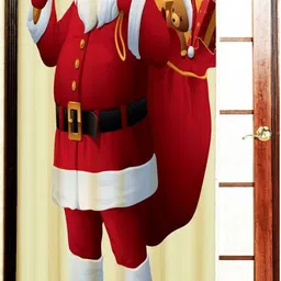 manvicreations 213 cm (7 ft) Door Polyester Room Darkening Curtain Single Curtain-picture-41