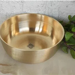 indian art villa Brass Vegetable Bowl Brass Bowl With Matt Finish Design-picture-19