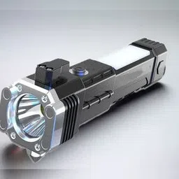 vinayak traders Multi-Function Rechargeable LED Torch Flashlight with Emergency Side Lamp Torch-picture-31