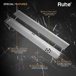 ruhe Floor Stainless Steel Push Down Strainer image 3