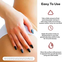 samisha Haldi Hair Removal Powder | Easy to Use | Painless Formula Wax Powder image 3