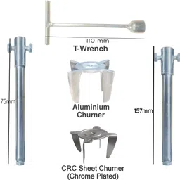 g a n g a Small Electric Madhani Butter Maker Lassi Machine With 2 Rods And 2 Churners Butter Maker Churn image 3