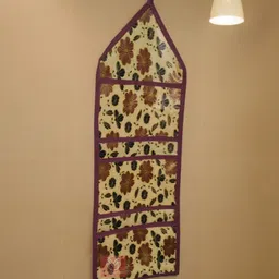 bharat retail inc 3 Pockets,Magazine Holder,NotePad Holder, Wall Hanging Pockets Yellow Accessories Organizer image 2