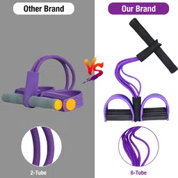 proberos Multifunction Tension Rope, 6-Tube Elastic Yoga Pedal Puller Resistance Band Resistance Tube image 5