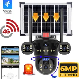 SROPX 6MP 4G Solar Power Camera | Dual Lens Outdoor CCTV with Color Night Vision Security Camera-picture-32