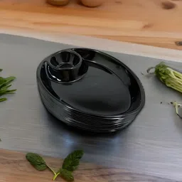 inpro Melamine Designer Shape Platter - Perfect for Dinner Parties and Entertaining! Quarter Plate-picture-37