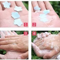 eiliaz 3 Paper Soap Tube Shape Paper Soap Clean Soft Bath For Travel, For Hand Washing image 3