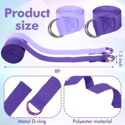 serveuttam Bricks and Strap and towel Set 4 Packs Eco Friendly Non Toxic with Belt Yoga Blocks image 2