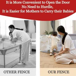 litenyx Baby playpen kids safety Mesh for Babies Toddler Infant play yard playarea fence Bassinet image 5