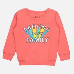 Bodycare Kids Girls Graphic Printed Fleece Pullover Sweatshirts-image-56