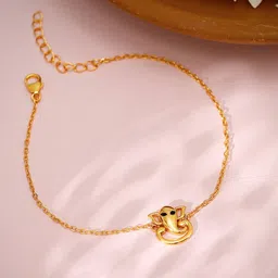 GIVA 925 Silver Gold-Plated Lord Ganesh Rakhi With Roli Chawal-picture-29