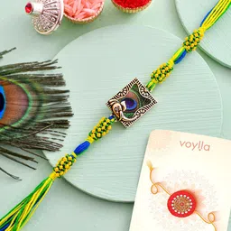 Voylla Men Peacock Feather Thread Rakhi-picture-35