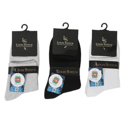 LOUIS STITCH Men Pack Of 3 Patterned Ankle-Length Socks image 2