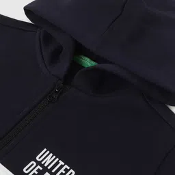 United Colors of Benetton Boys Colourblocked Front-Open Sweatshirt image 3