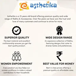 Asthetika Men Ganpati Thread Rakhi image 2