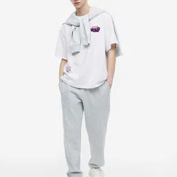 MISCHIEF MONKEY Typography Printed Drop Shoulder Sleeves Pure Cotton T-shirt image 5