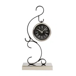 de maison decor Black Round Table Stellar Mirage Desk Clock image 3