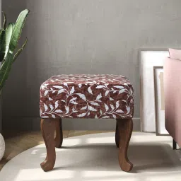 amberville from pepperfry Nova Fabric Seating Stoole Multicolor Finish image 1